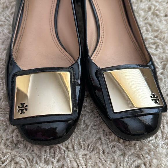 Tory Burch Heels Shiny Black size 7.5 - Picture 5 of 5